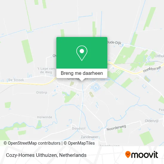 Cozy-Homes Uithuizen kaart