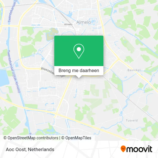 Aoc Oost kaart