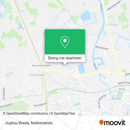Jiujitsu Breda kaart