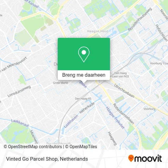 Vinted Go Parcel Shop kaart