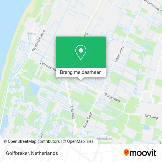 Golfbreker kaart