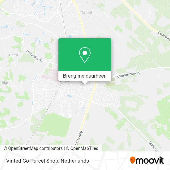 Vinted Go Parcel Shop kaart