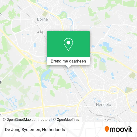 De Jong Systemen kaart