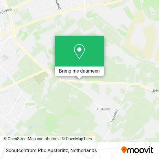 Scoutcentrum Pbc Austerlitz kaart