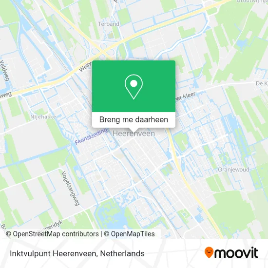 Inktvulpunt Heerenveen kaart