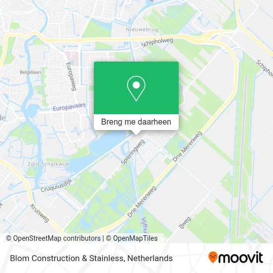Blom Construction & Stainless kaart