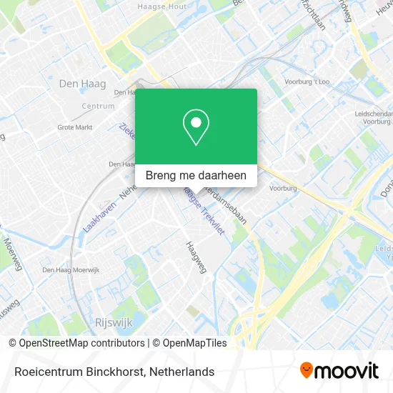 Roeicentrum Binckhorst kaart