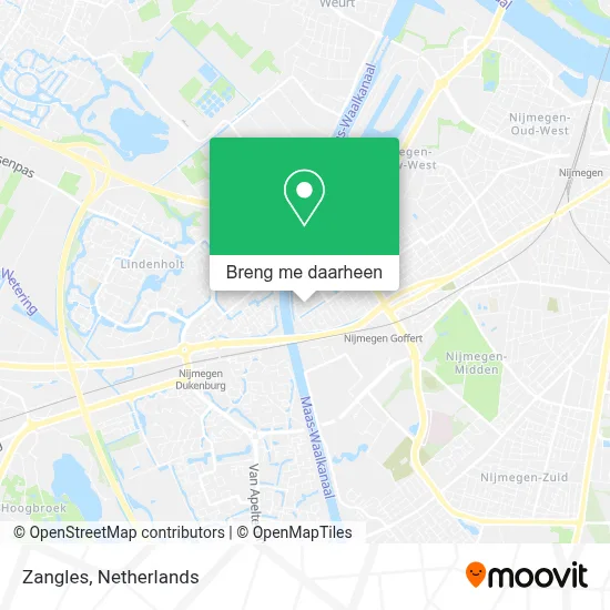 Zangles kaart
