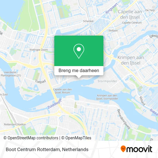 Boot Centrum Rotterdam kaart