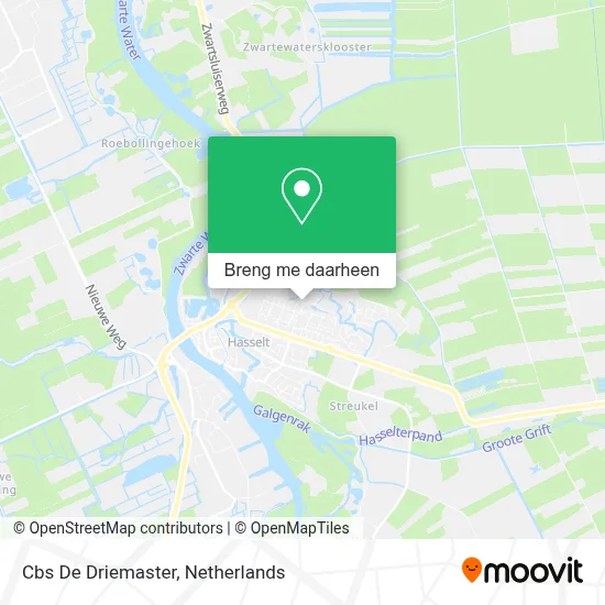 Cbs De Driemaster kaart