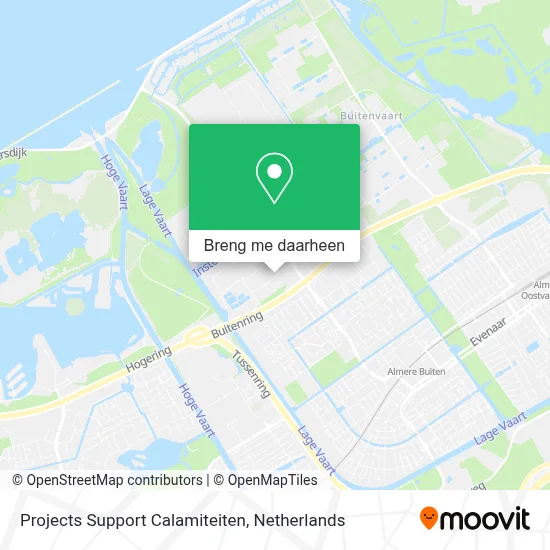 Projects Support Calamiteiten kaart