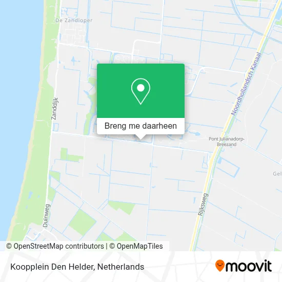 Koopplein Den Helder kaart