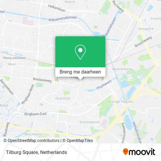Tilburg Square kaart