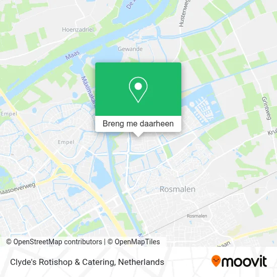 Clyde's Rotishop & Catering kaart