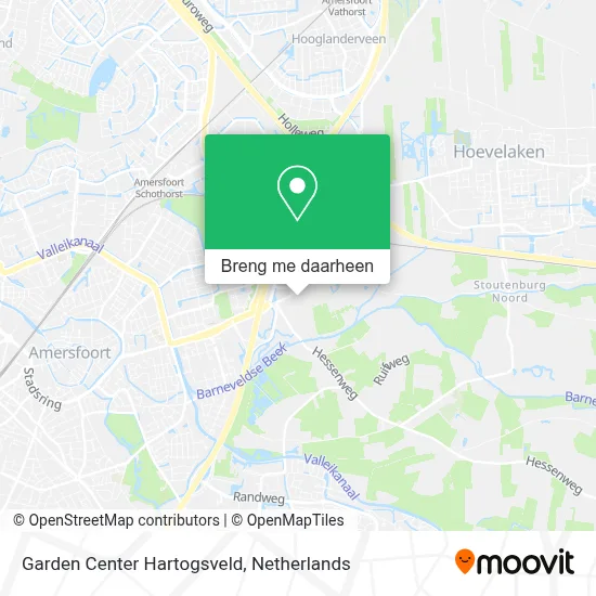 Garden Center Hartogsveld kaart