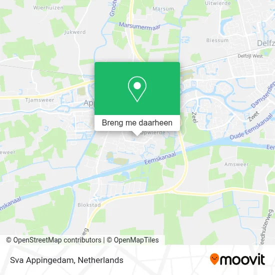 Sva Appingedam kaart