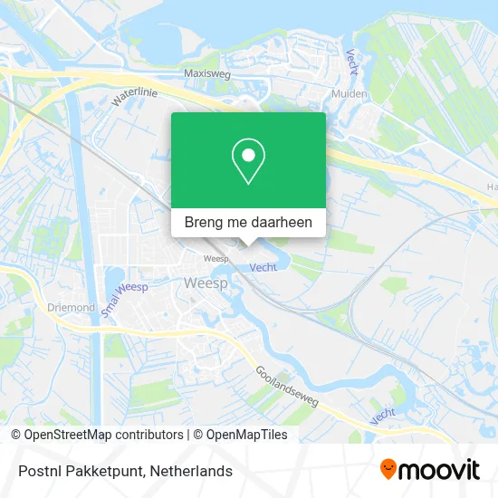 Postnl Pakketpunt kaart