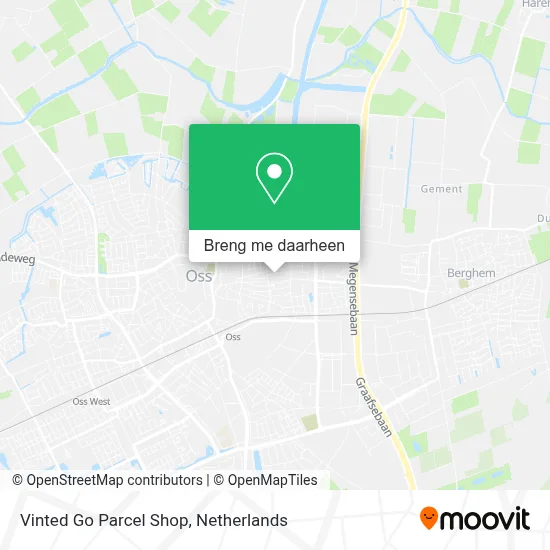 Vinted Go Parcel Shop kaart