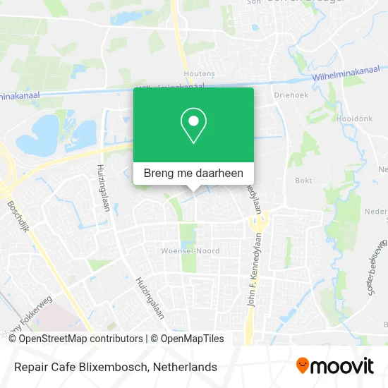 Repair Cafe Blixembosch kaart