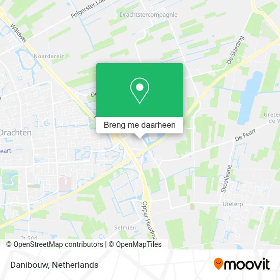 Danibouw kaart