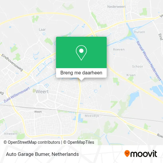 Auto Garage Bumer kaart
