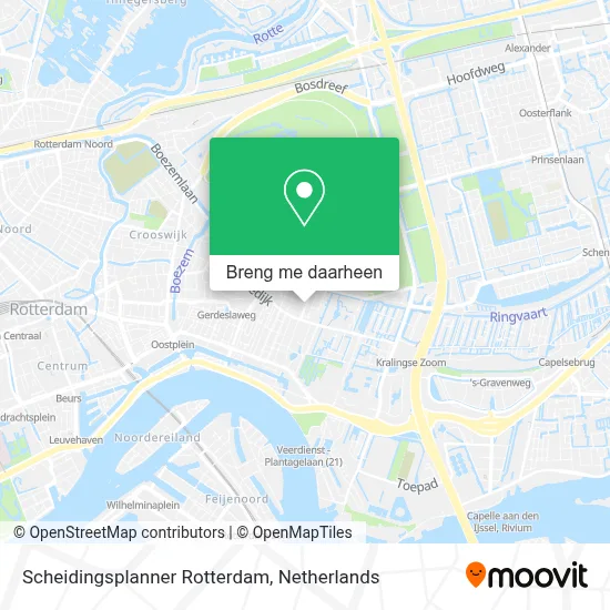 Scheidingsplanner Rotterdam kaart