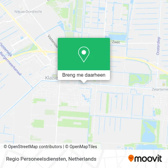 Regio Personeelsdiensten kaart