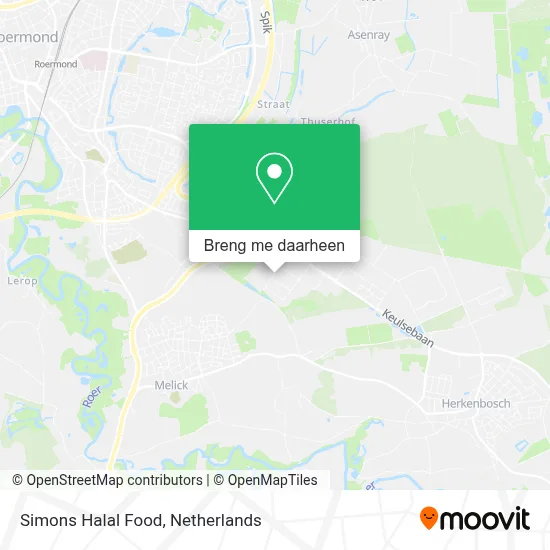 Simons Halal Food kaart