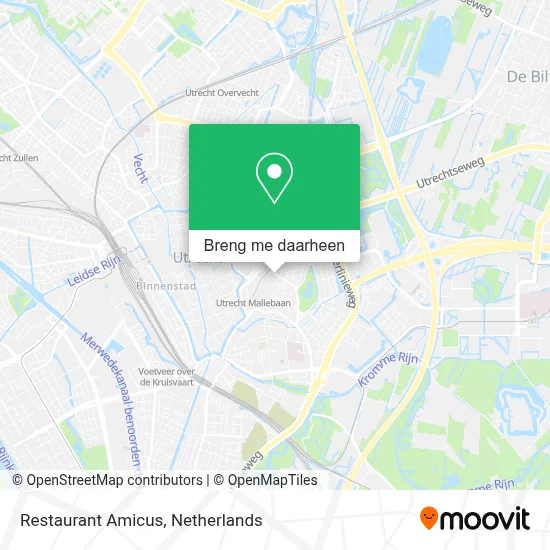 Restaurant Amicus kaart