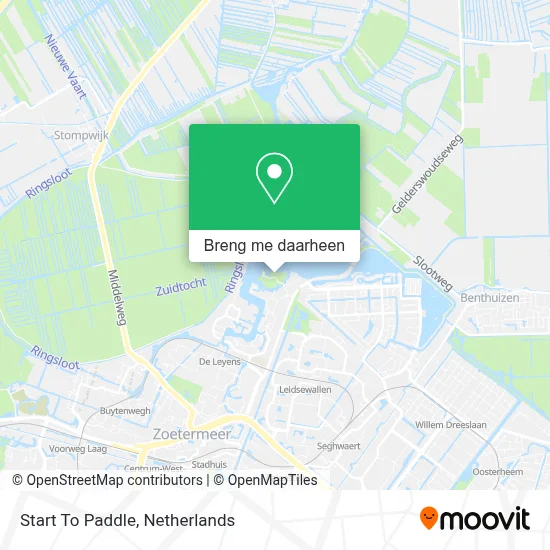Start To Paddle kaart