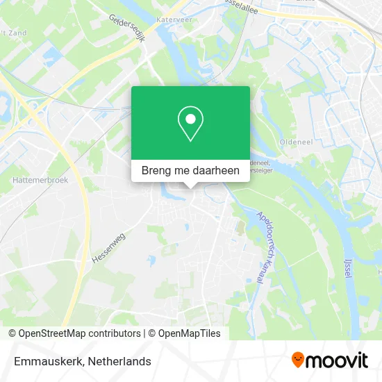 Emmauskerk kaart