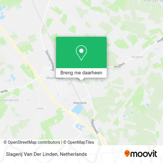 Slagerij Van Der Linden kaart