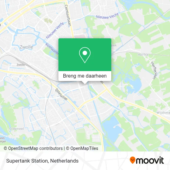 Supertank Station kaart