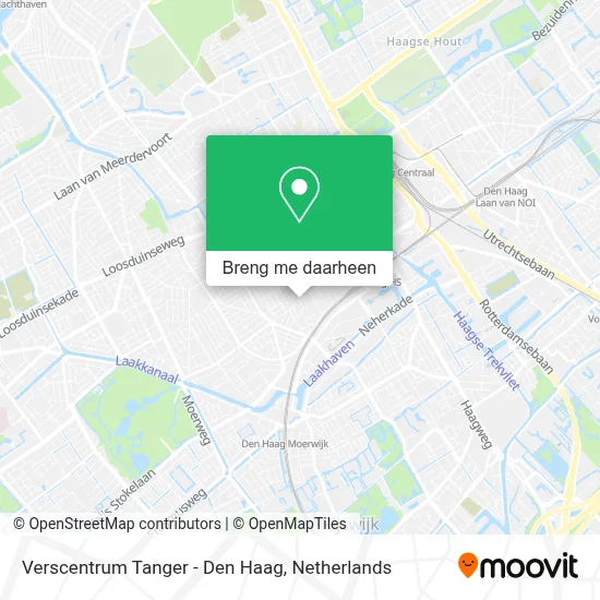 Verscentrum Tanger - Den Haag kaart