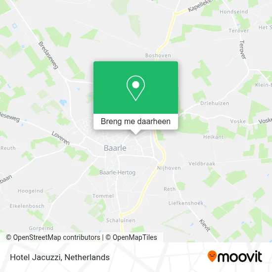 Hotel Jacuzzi kaart