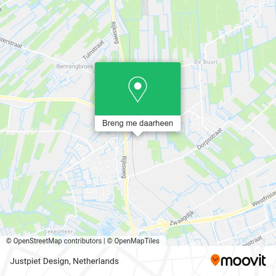 Justpiet Design kaart