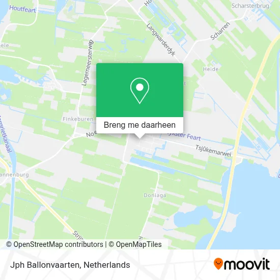 Jph Ballonvaarten kaart