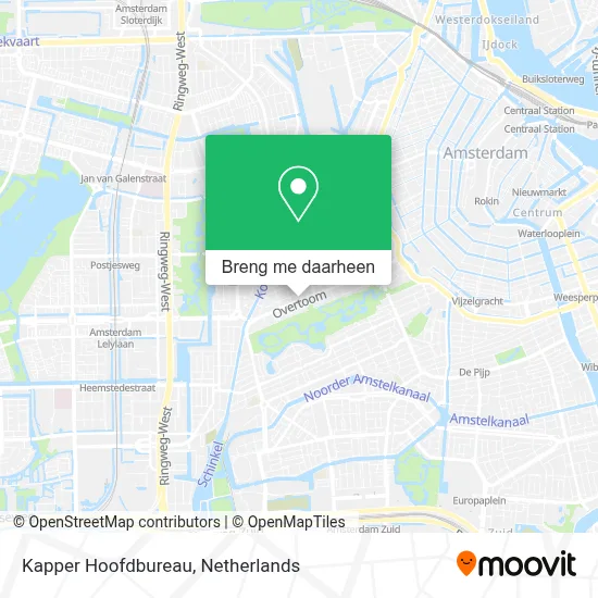 Kapper Hoofdbureau kaart