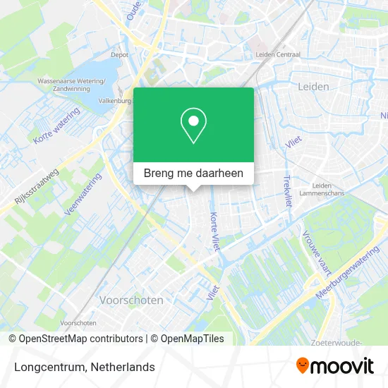 Longcentrum kaart