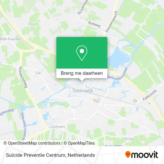 Suïcide Preventie Centrum kaart