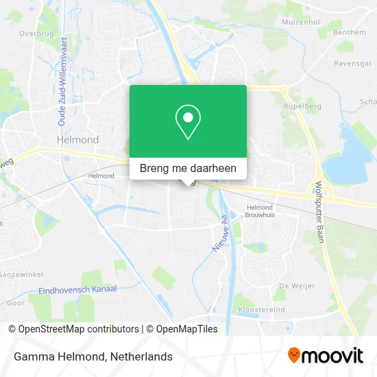 Gamma Helmond kaart