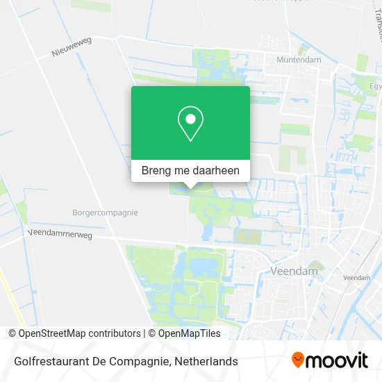 Golfrestaurant De Compagnie kaart