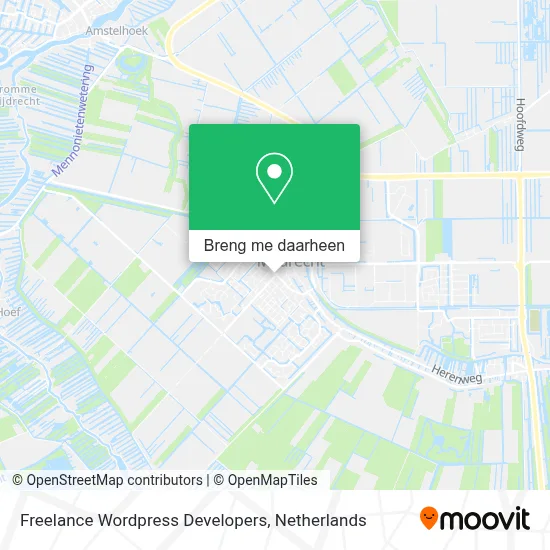 Freelance Wordpress Developers kaart