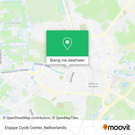 Etappe Cycle Center kaart