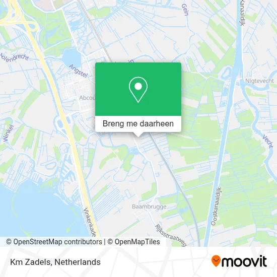 Km Zadels kaart