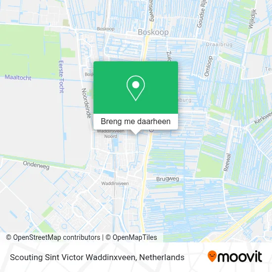 Scouting Sint Victor Waddinxveen kaart
