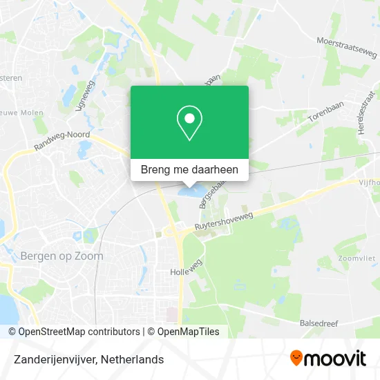 Zanderijenvijver kaart