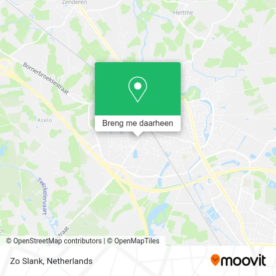 Zo Slank kaart