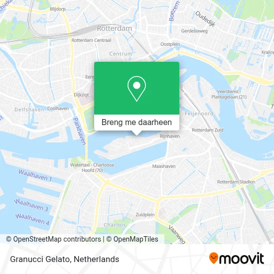 Granucci Gelato kaart