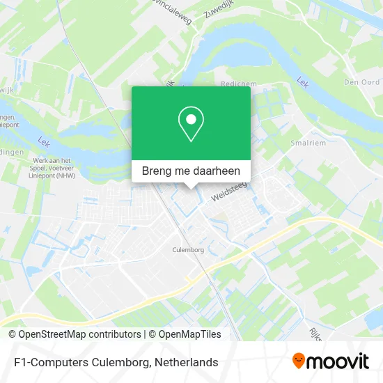 F1-Computers Culemborg kaart